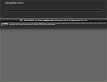 Tablet Screenshot of keepfile.com
